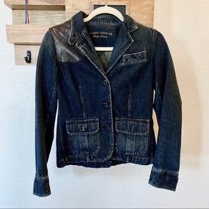 Lauren Jean Co. by Ralph Lauren denim & leather jacket